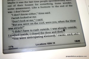 Il numero della nota accanto alla parola dove si è lasciato l'appunto