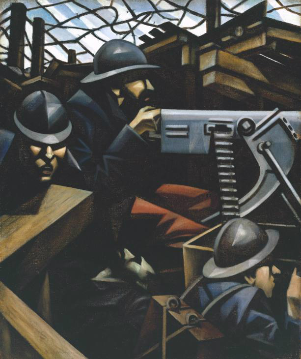 La Mitrailleuse, 1915. Christopher Richard Wynne Nevinson 1889–1946 Olio su tela. Tate Modern