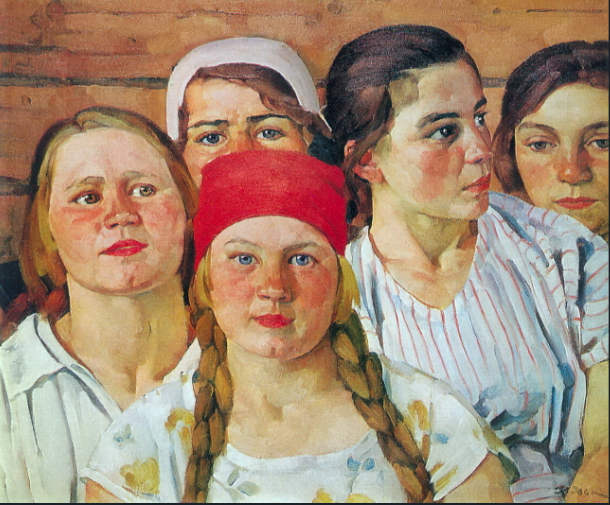Konstantin Yuon Podmoskovnaya youth. Ligachevo (1926) Fair Use, WikiArt