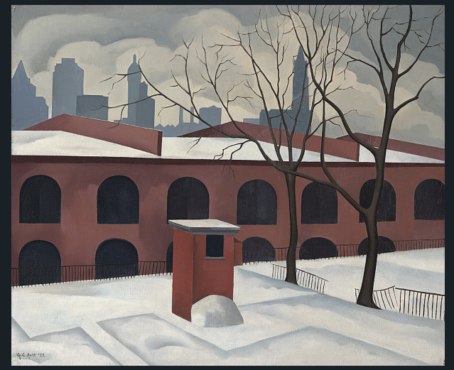 George Ault, View from Brooklyn (1927)