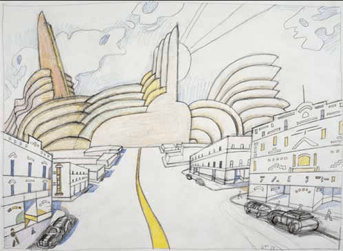 Saul Steinberg, Wyoming, 1985