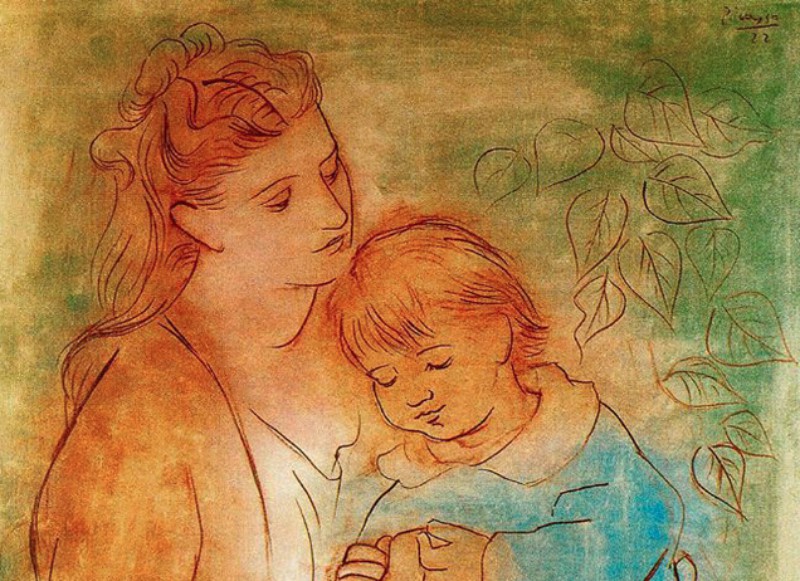 Pablo Picasso, Mere et enfant, 1922 (Wikiart)