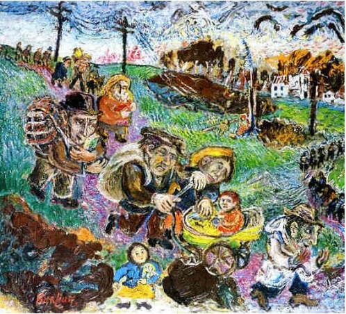 Refugees (The Horrors of the War)
David Burliuk - WikiArt
